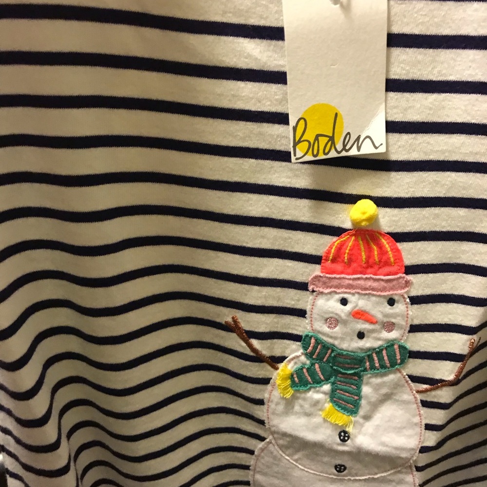 Mini Boden Snowman Tunic - Picture 3 of 3